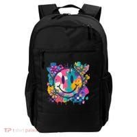 Retro Painted Smiley Emoji Backpack thumb 0