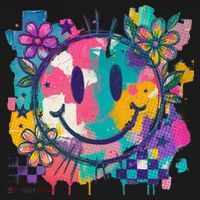 Retro Painted Smiley Emoji Polo thumb 3