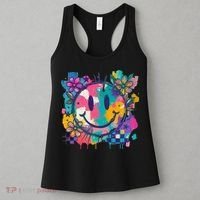 Retro Painted Smiley Emoji Women's Tank Top thumb 3