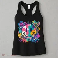 Retro Painted Smiley Emoji Women's Tank Top thumb 3