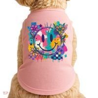 Retro Painted Smiley Emoji Doggie Tank thumb 0