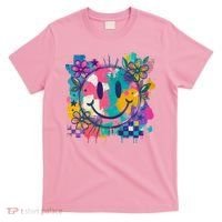 Retro Painted Smiley Emoji T-Shirt thumb 0