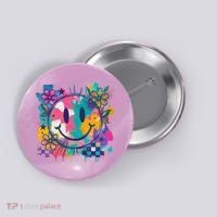 Retro Painted Smiley Emoji Button thumb 0