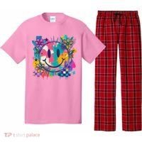 Retro Painted Smiley Emoji Pajama Set thumb 0