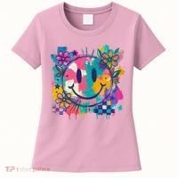 Retro Painted Smiley Emoji Women's T-Shirt thumb 0