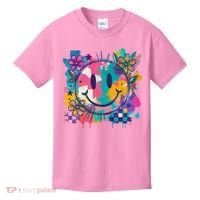 Retro Painted Smiley Emoji Kids T-Shirt thumb 0