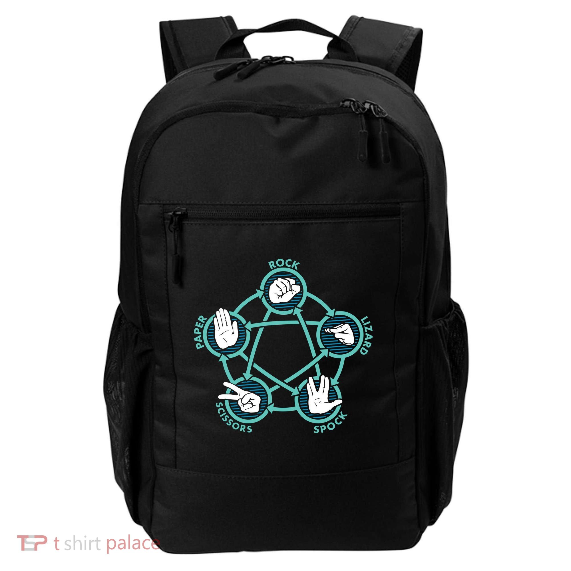 Rock Paper Scissors Lizard Spock Backpack