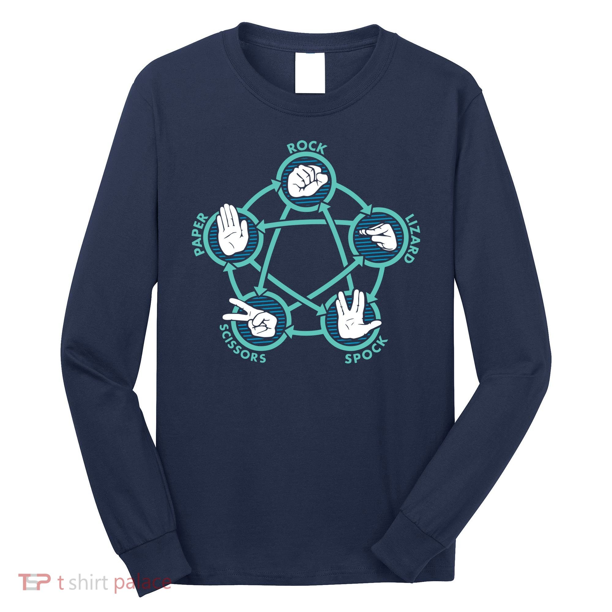Rock Paper Scissors Lizard Spock Long Sleeve Shirt