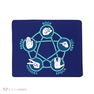 Rock Paper Scissors Lizard Spock Mousepad