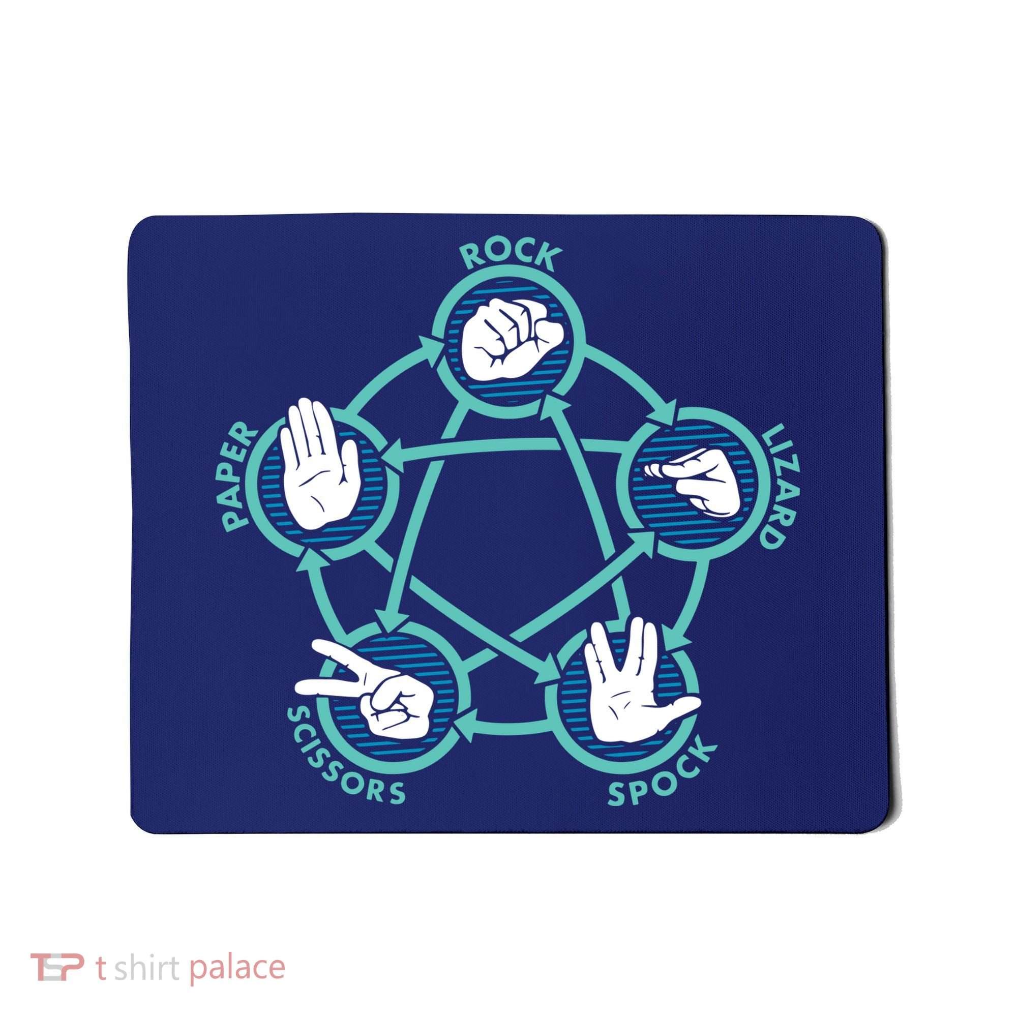Rock Paper Scissors Lizard Spock Mousepad