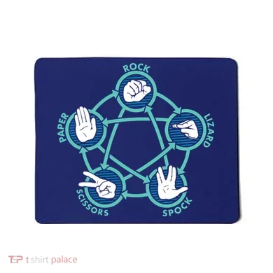 Rock Paper Scissors Lizard Spock Mousepad