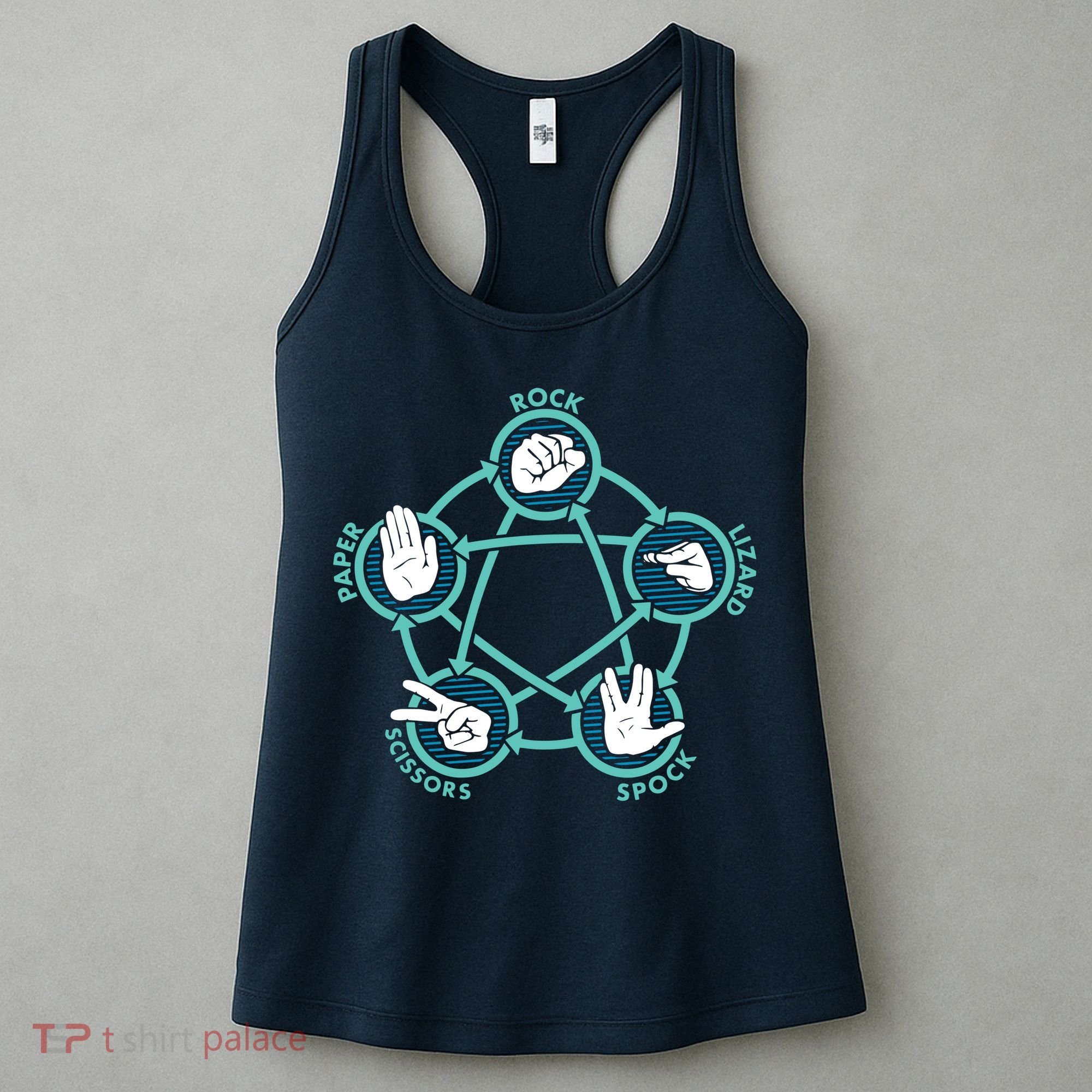 Rock Paper Scissors Lizard Spock Women's Tank Top