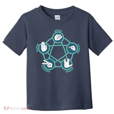 Rock Paper Scissors Lizard Spock Toddler T-Shirt