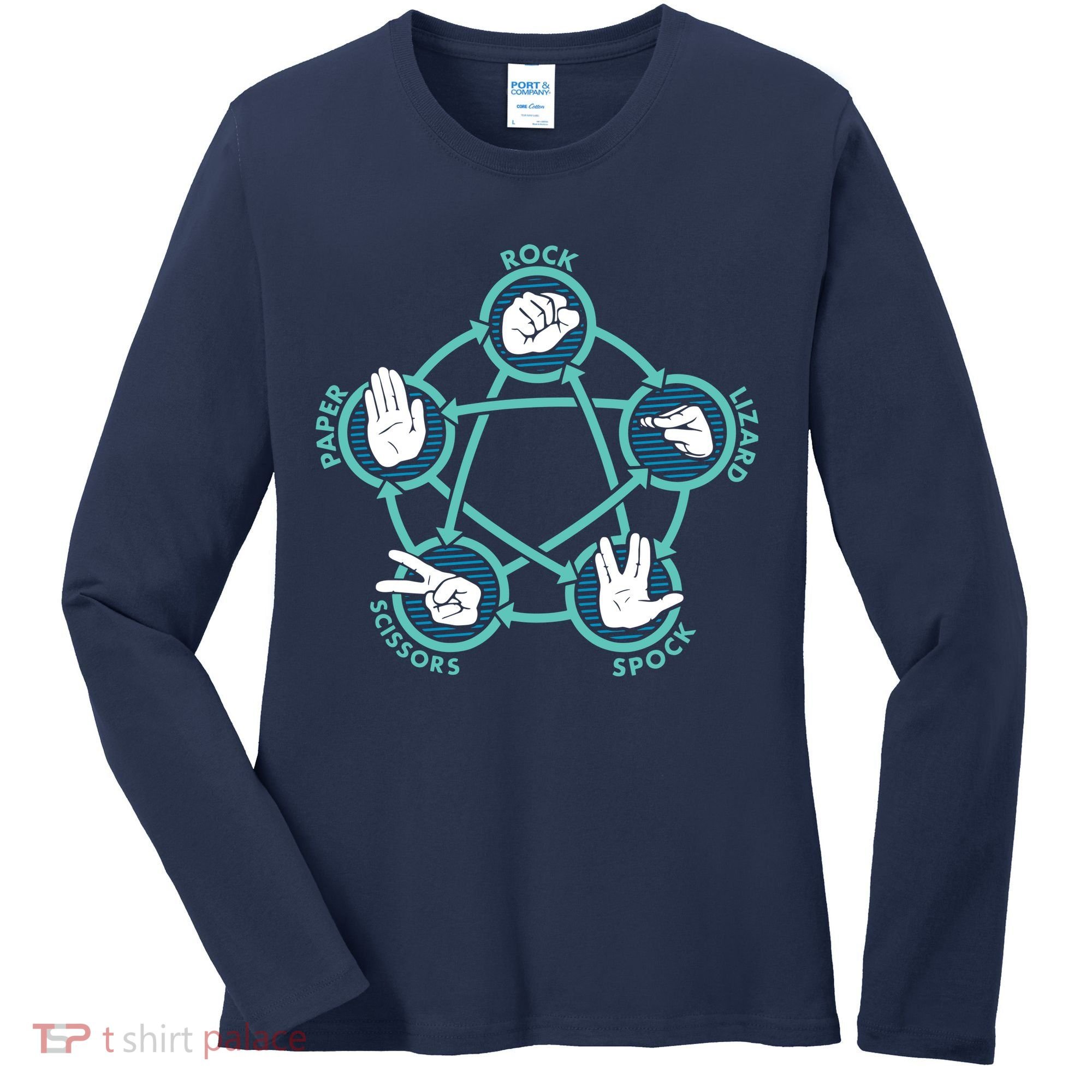 Rock Paper Scissors Lizard Spock Women's Long Sleeve Shirt
