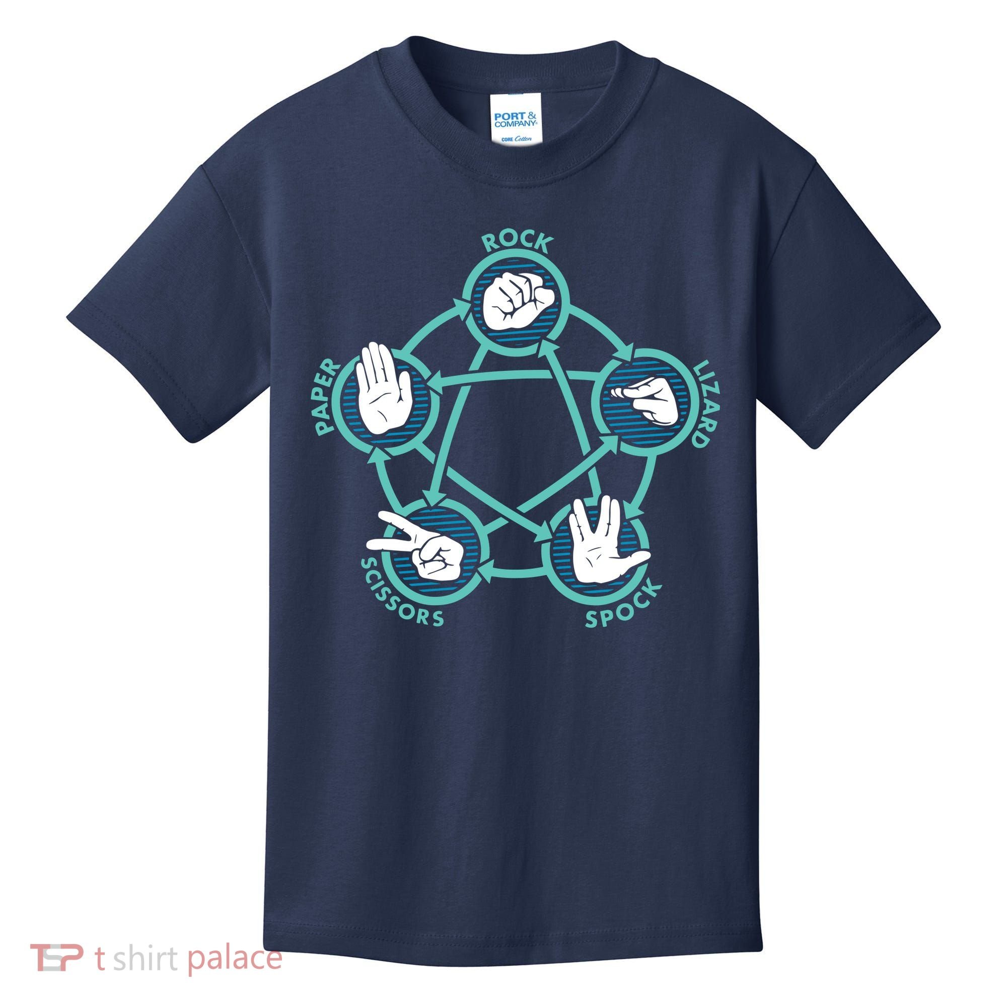 Rock Paper Scissors Lizard Spock Kids T-Shirt