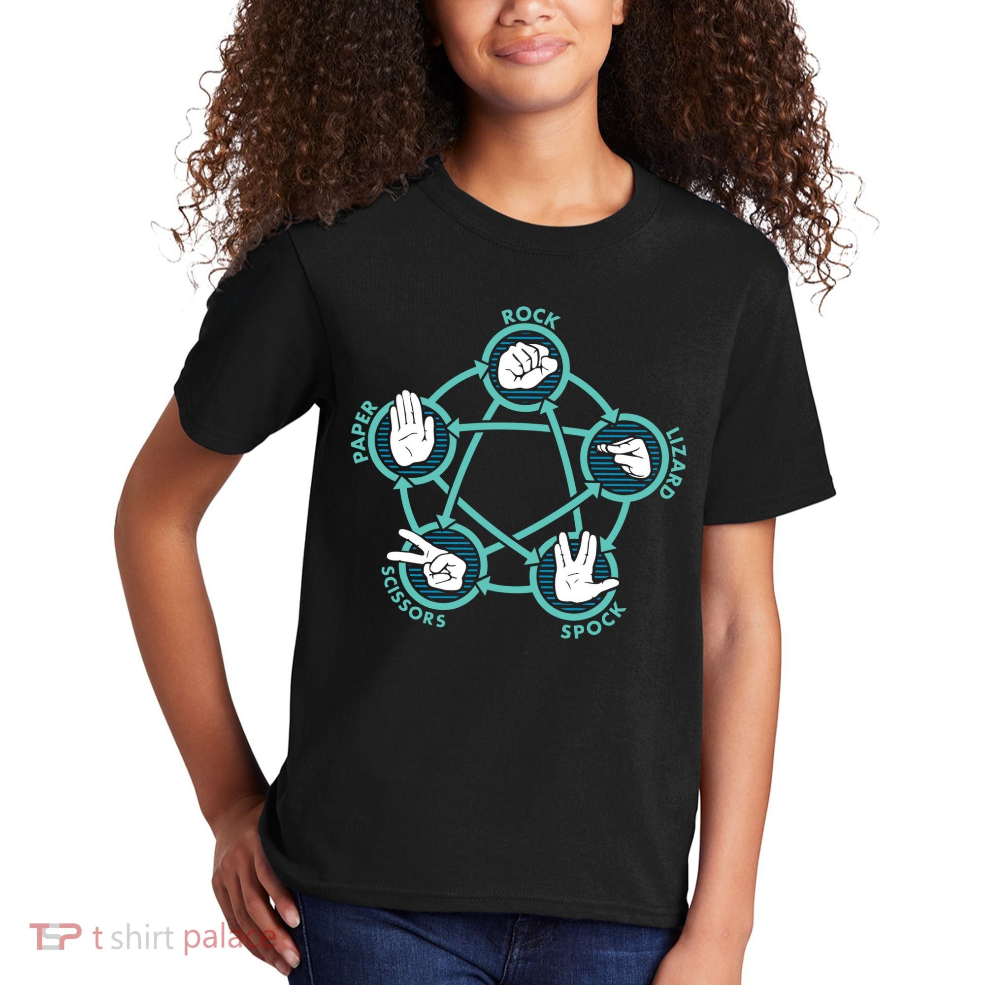 Rock Paper Scissors Lizard Spock Kids T-Shirt