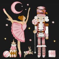 Retro Pink Sugar Plum Fairy Nutcracker Christmas Backpack thumb 2