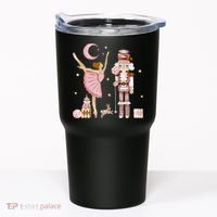 Retro Pink Sugar Plum Fairy Nutcracker Christmas Tumbler thumb 0