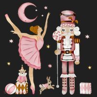Retro Pink Sugar Plum Fairy Nutcracker Christmas Tumbler thumb 3