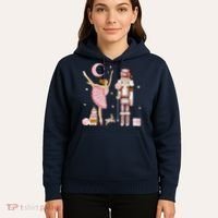 Retro Pink Sugar Plum Fairy Nutcracker Christmas Hoodie thumb 5