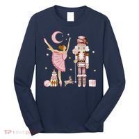 Retro Pink Sugar Plum Fairy Nutcracker Christmas Long Sleeve Shirt thumb 0