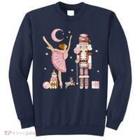 Retro Pink Sugar Plum Fairy Nutcracker Christmas Sweatshirt thumb 0