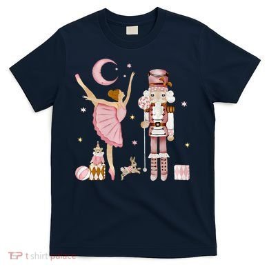 Retro Pink Sugar Plum Fairy Nutcracker Christmas T-Shirt