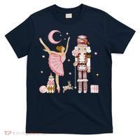 Retro Pink Sugar Plum Fairy Nutcracker Christmas T-Shirt thumb 0