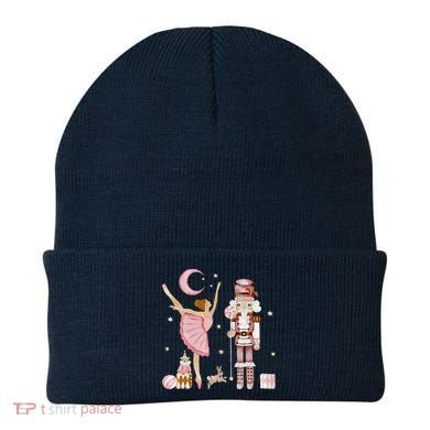 Retro Pink Sugar Plum Fairy Nutcracker Christmas Beanie