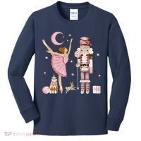 Retro Pink Sugar Plum Fairy Nutcracker Christmas Kids Long Sleeve Shirt thumb 0