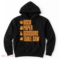 Rock Paper Scissors Table Saw Funny Carpenter Hoodie Hoodie thumb 0