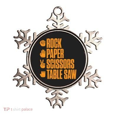 Rock Paper Scissors Table Saw Funny Carpenter Hoodie Ornament
