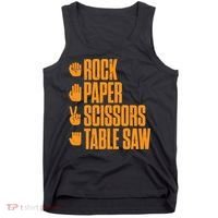Rock Paper Scissors Table Saw Funny Carpenter Hoodie Tank Top thumb 0