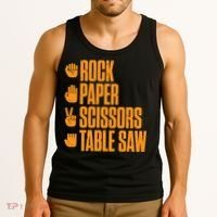 Rock Paper Scissors Table Saw Funny Carpenter Hoodie Tank Top thumb 3