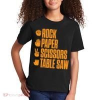 Rock Paper Scissors Table Saw Funny Carpenter Hoodie Kids T-Shirt thumb 2