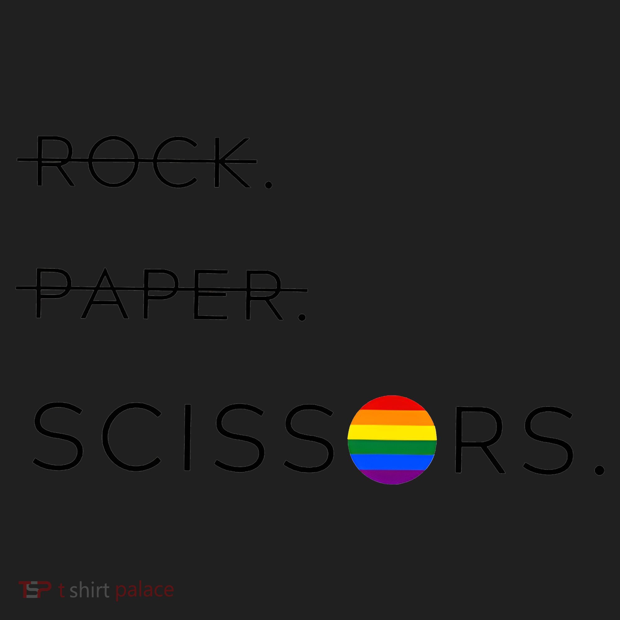 Rock Paper Scissors Lesbian Funny Lesbian Pride Lgbt Women's Sweatshirt