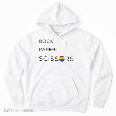 Rock Paper Scissors Lesbian Funny Lesbian Pride Lgbt Hoodie