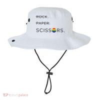 Rock Paper Scissors Lesbian Funny Lesbian Pride Lgbt Bucket Hat thumb 0