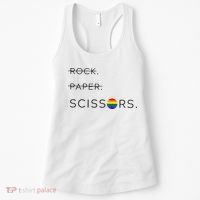 Rock Paper Scissors Lesbian Funny Lesbian Pride Lgbt Women's Tank Top thumb 0