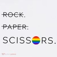 Rock Paper Scissors Lesbian Funny Lesbian Pride Lgbt Women's Tank Top thumb 5