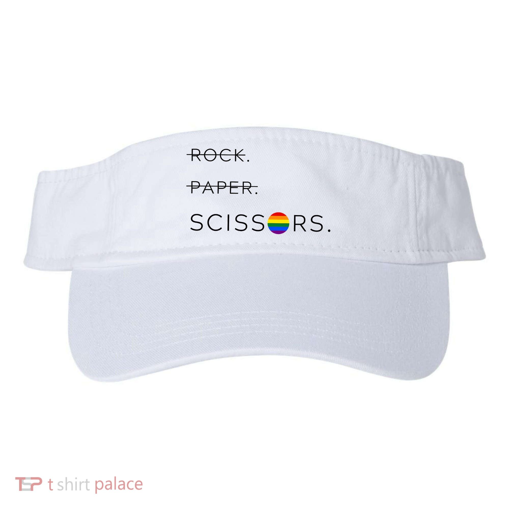 Rock Paper Scissors Lesbian Funny Lesbian Pride Lgbt Visor