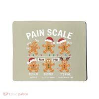 Retro Pain Scale Gingerbread Nurse Christmas Vibes Mousepad thumb 0