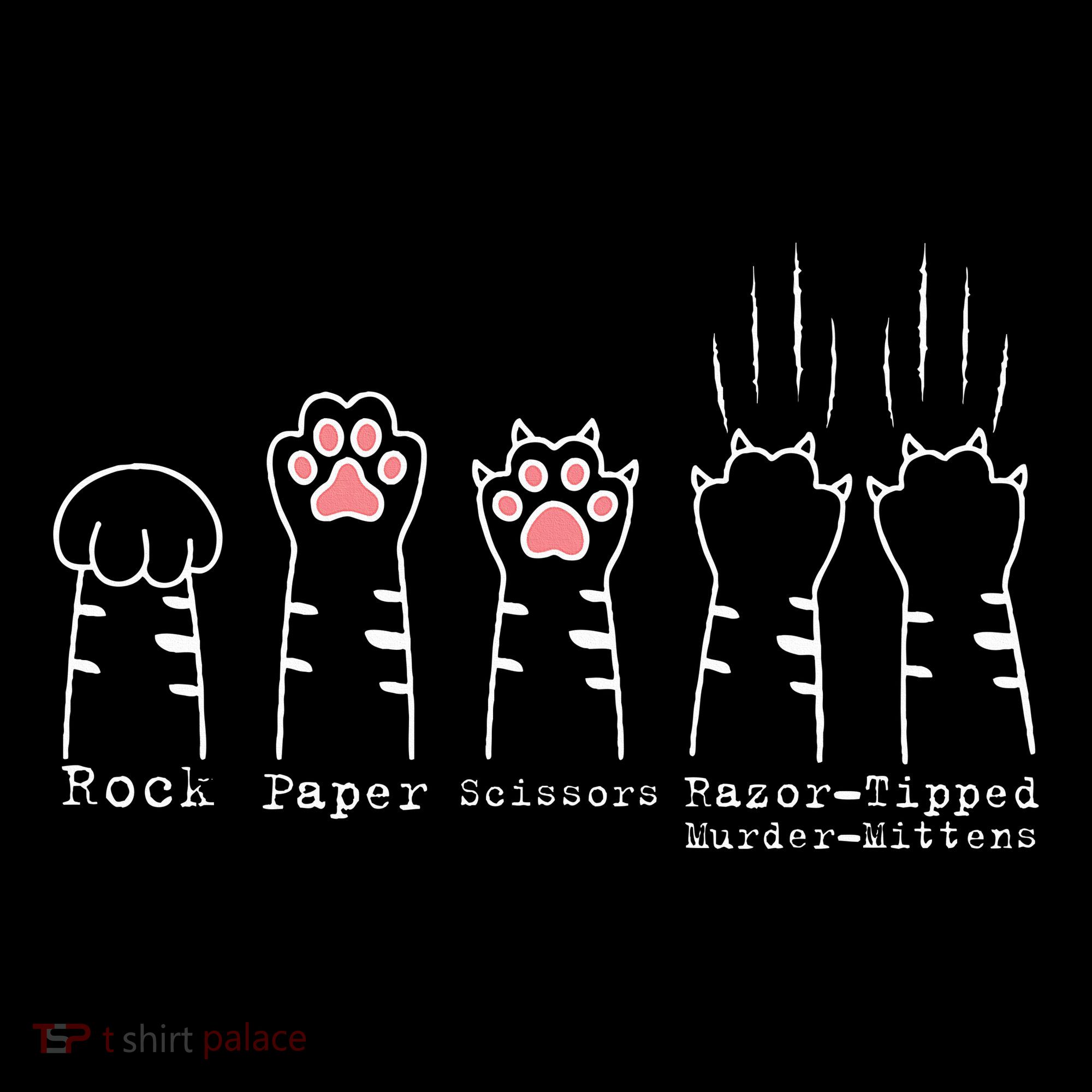 Rock Paper Scissors Cat Funny Kitten Cute Paw Women's Hoodie