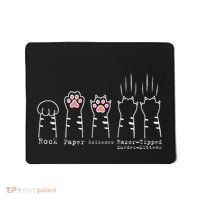 Rock Paper Scissors Cat Funny Kitten Cute Paw Mousepad thumb 0
