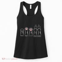 Rock Paper Scissors Cat Funny Kitten Cute Paw Women's Tank Top thumb 0