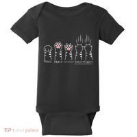 Rock Paper Scissors Cat Funny Kitten Cute Paw Baby Bodysuit thumb 0