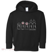 Rock Paper Scissors Cat Funny Kitten Cute Paw Toddler Hoodie thumb 0
