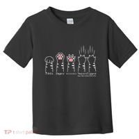 Rock Paper Scissors Cat Funny Kitten Cute Paw Toddler T-Shirt thumb 0