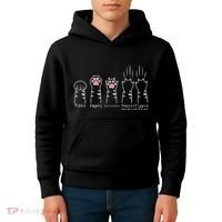 Rock Paper Scissors Cat Funny Kitten Cute Paw Kids Hoodie thumb 4