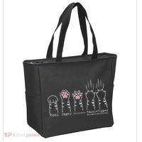 Rock Paper Scissors Cat Funny Kitten Cute Paw Tote Bag thumb 2